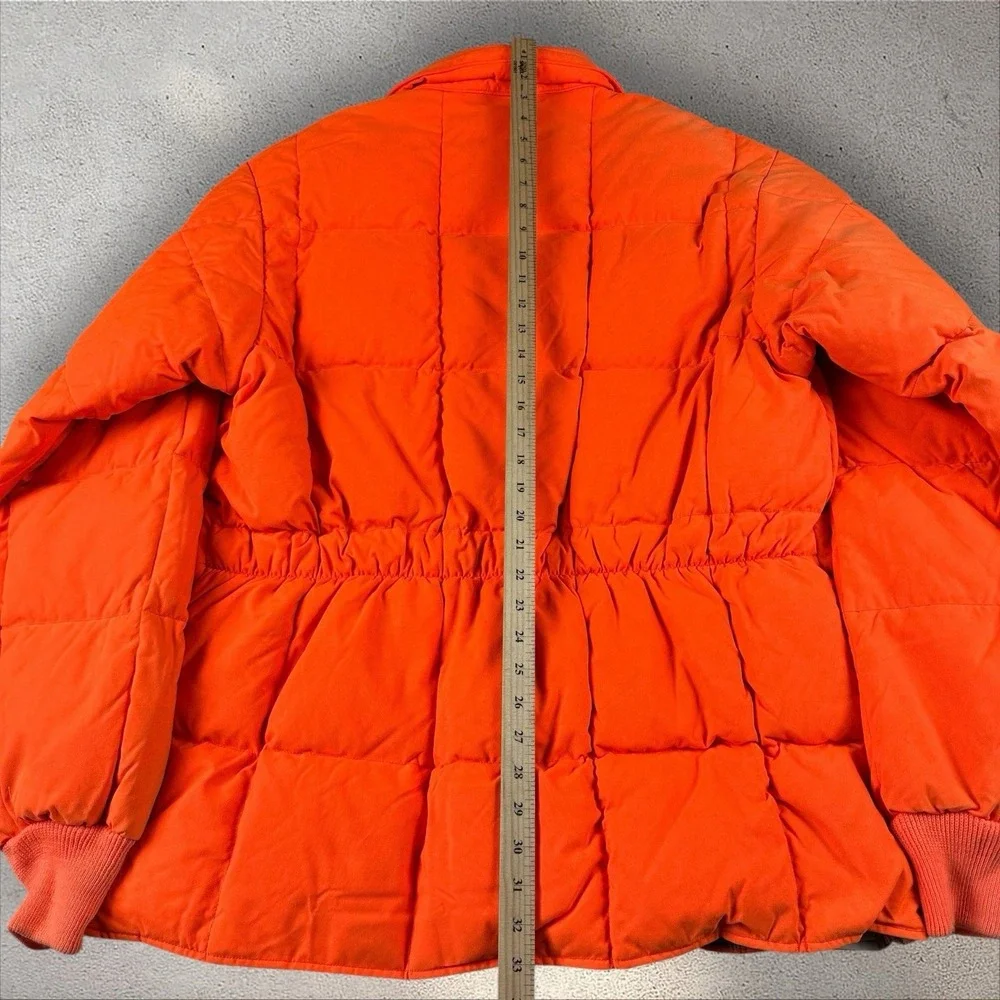 Vintage Woolrich Jacket Mens Large‎ Long Orange Blaze Down Insulated Hunting USA - Picture 6 of 7